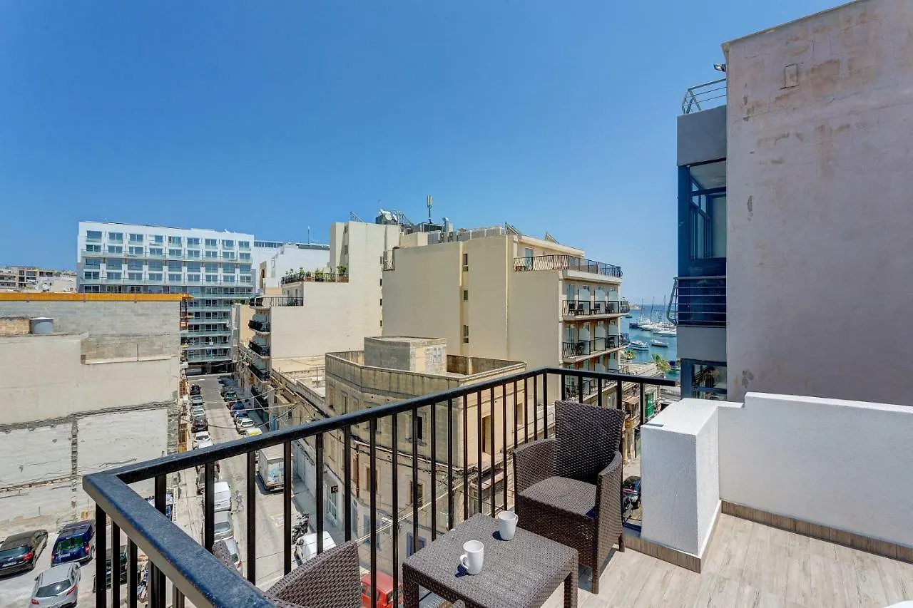 Cosy 1Br Penthouse With Terrace, Great Location Apartment Gzira Malta